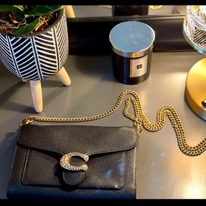 Price firm- no offers being accepted Like New Authentic Coach Tabby Chain Clutch